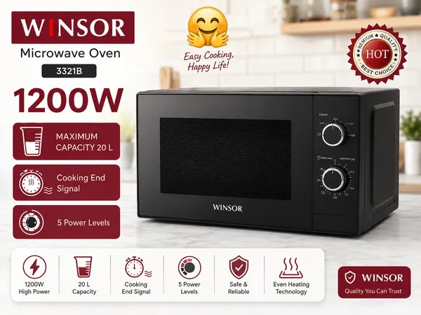 Mikrodalğalı soba Winsor 20 l 1200 W qara. — микроволновые печи