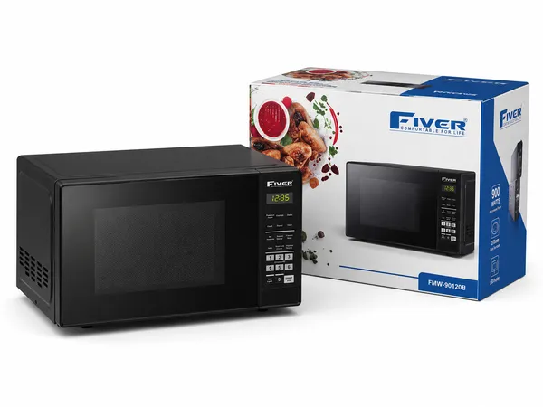 Mikrodalğalı soba Fiver FMW-90120B, 20 L, 900 Vt, Mikrodalğalar, Qara — mikrodalğalı sobalar