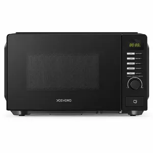 Mikrodalğalı soba Yoshiro 20 L, 700 Vt, Mikrodalğalar, Qara