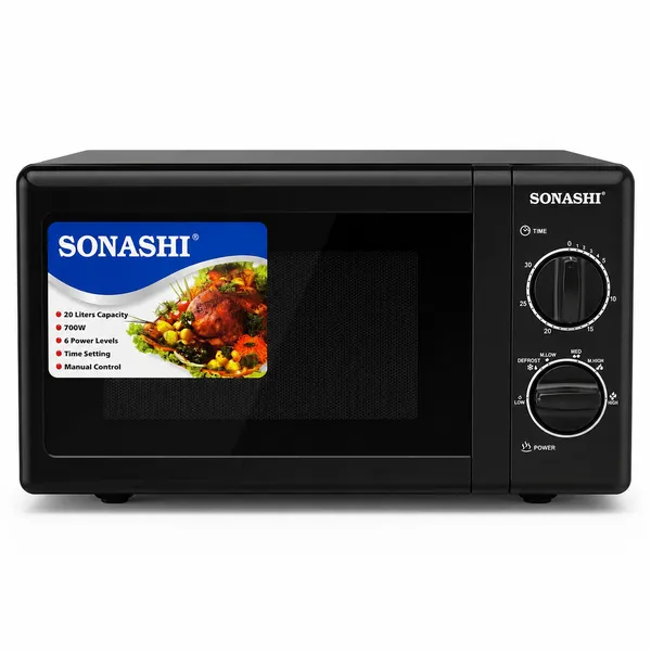 Mikrodalğalı soba Sonashi 20 l 700 W qara. — mikrodalğalı sobalar