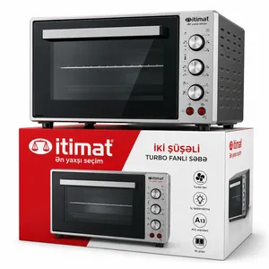 Mikrodalğalı soba Itimat 20 l 1100 W qril və konveksiya funksiyalı gümüşü.
