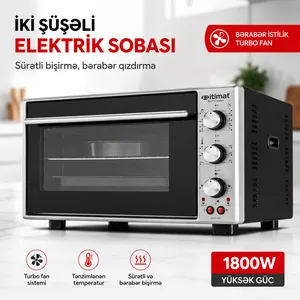 Mikrodalğalı soba Itimat 50 l 1600 W qril funksiyalı gümüşü.