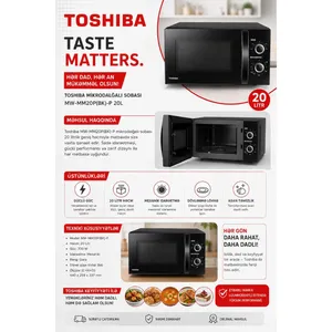 Mikrodalğalı soba Toshiba 20 l 700 W qara