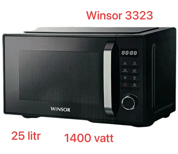 Mikrodalğalı soba Winsor 3323 GR-SS0083 25 l 1400 W qara — микроволновые печи