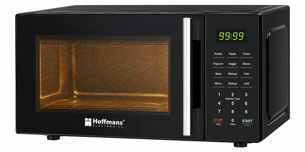 Mikrodalğalı soba Hoffmans, 25 L, konveksiya, qara, 800 Vt — микроволновые печи