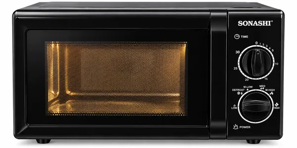 Mikrodalğalı soba Sonashi, 700 Vt, 20 L, qara — mikrodalğalı sobalar