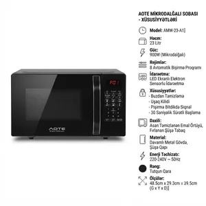 Mikrodalğalı soba Aote AMW-23-A1, 23 l, 900W