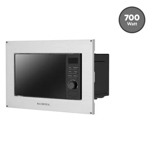 Quraşdırılan mikrodalğalı soba Kumtel HM20-02, 20 L, 700 Vt, Gümüşü — микроволновые печи