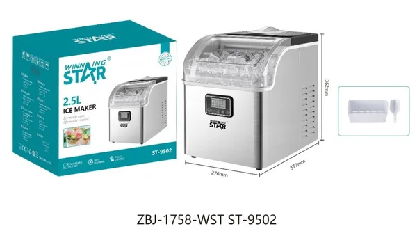 Dondurucu kamera Winning Star ST-9502 Buz generatoru Damlama sistemi Gümüşü 2.5 l — морозильники
