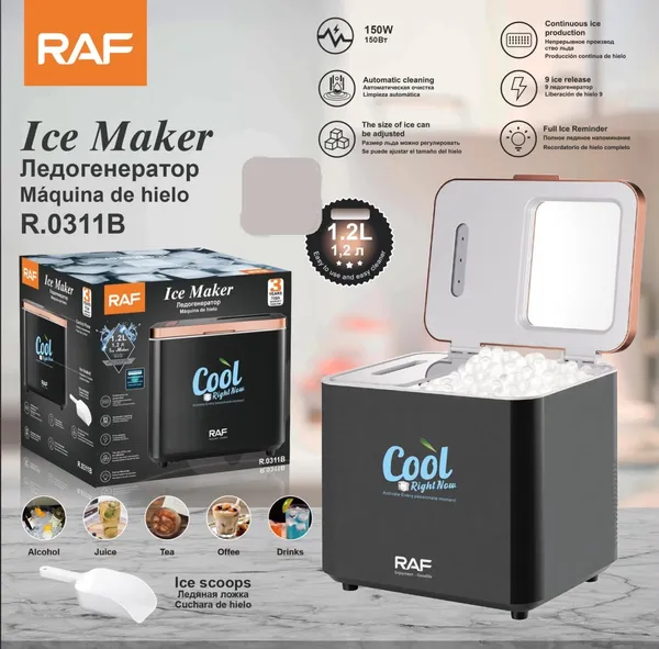 Buz generatoru RAF R.0311B qara — dondurucular