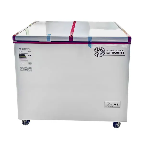 Dondurucu qutu Shivaki SFB130 De Frost 250 l ağ-qırmızı. — морозильники