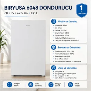 Dondurucu Biryusa 6048 135 l 60×99×62.5 sm