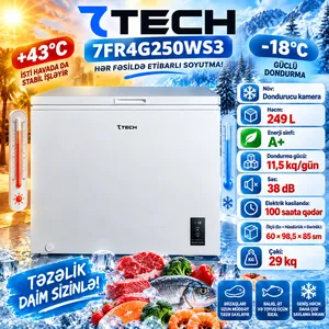 Dondurucu kamera 7Tech 7FR4G250WS3 INVERTER 250 l ağ