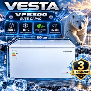 Dondurucu qutu Vesta FVB300, ağ, 250 L