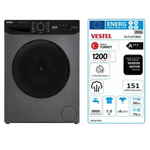 Vestel R1W712T1BSX. — стиральные машины