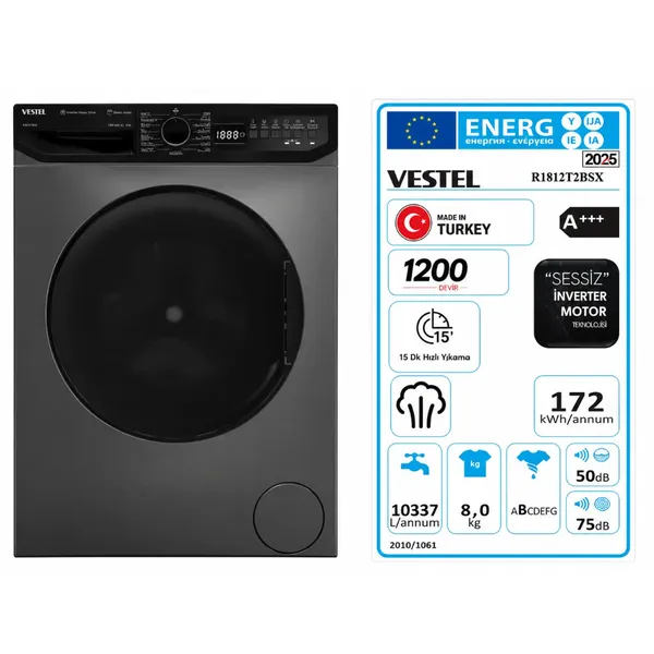 Vestel R1W812T2BSX . — paltaryuyan maşınlar