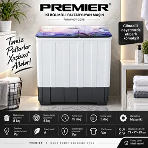 Premier WM8-CCP, ağ, 8 kq, 500 dövr/dəq