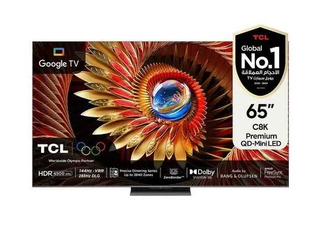TCL Google TV 65-inch 65C8K" 4K QD-Mini LED 165cm — televizorlar