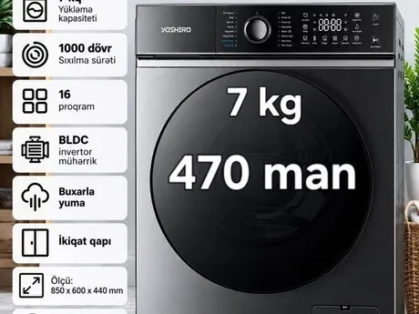 Yashiro YWM-FO7S306G 7kg — paltaryuyan maşınlar