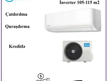 Midea 36000 BTU İnverter (105-110 kv/m) — kondisionerlər