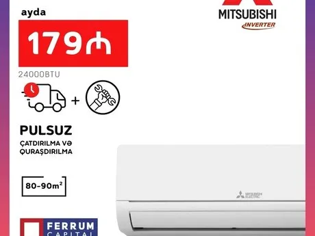 Mitsubishi Electric 24000BTU İnverter — kondisionerlər