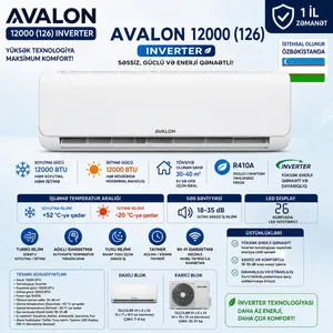 Avalon 12000(126), 12000 BTU/saat, İnverter, Ağ