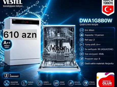 Vestel DWA1G8BOW qabyuyan — посудомоечные машины