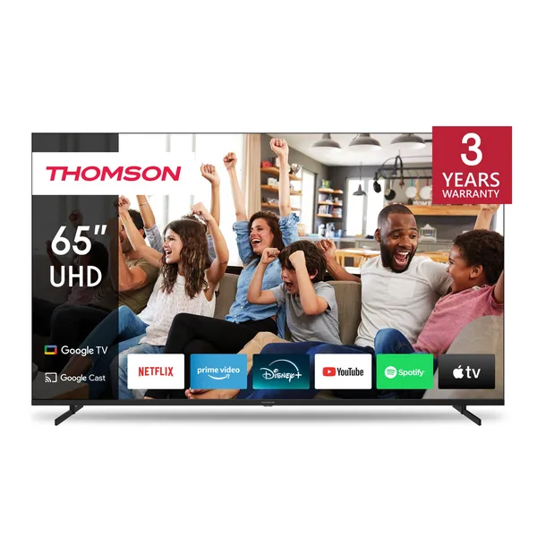 Thomson Google TV 65" UHD Side Feet 65UG4S14 — televizorlar