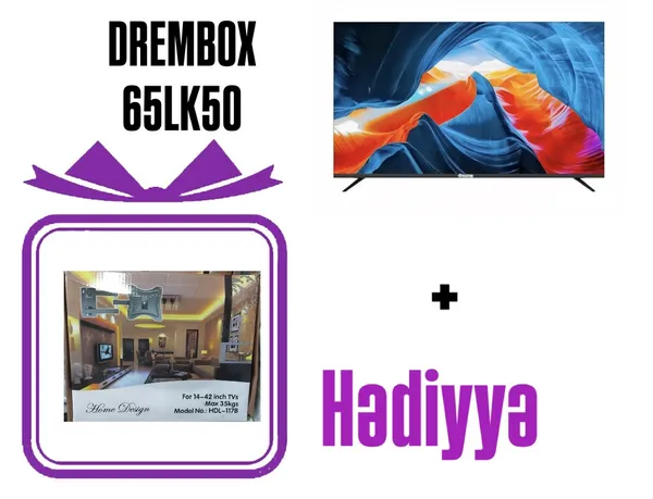 Dreambox 65LK50RAX012 + Tv Asılqan Hədiyyə — televizorlar