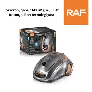 RAF Kahn Market-02198089 qara 1600W siklon texnologiyası