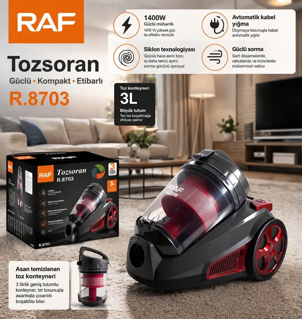 RAF R.8703 3L 1400W EKSP81940112E — tozsoranlar