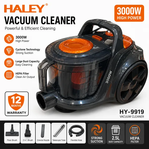 Haley HY-9919 3000 W 2.5 l torbalı. — tozsoranlar