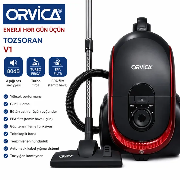 Orvica TRNDMRKT829523TTM,SM 4000 W 3 l konteynerli. — tozsoranlar