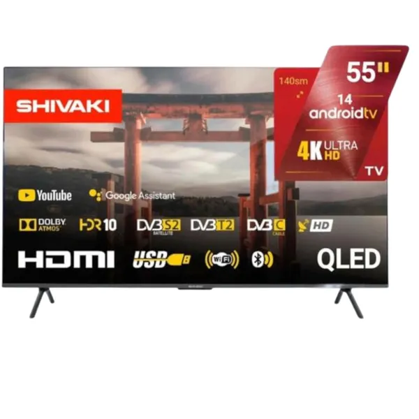 Shivaki S55MQ9700 QLED 55 düym 4K Ultra HD Smart TV Android - FS Shivaki S55MQ9700 — телевизоры