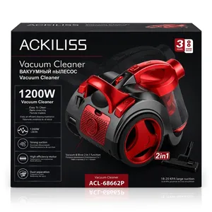 Ackiliss ACL-68662 (RAX016), 1200 Vt, quru, konteyner, 2 L, qırmızı
