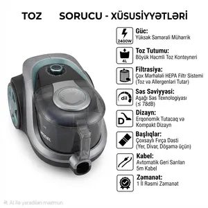 Orvica 2400/240 W konteynerli 4 l