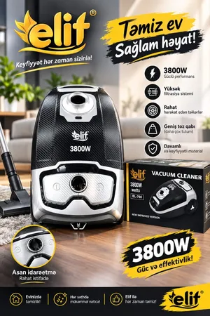 Elif EL-766 GR-SS0100, 3800 Vt, Torba, 1 L, 3800 Vt