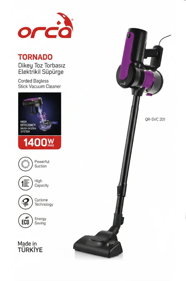 Vertikal tozsoran Orca Tornado 1400watt QR-SVC 201 — tozsoranlar