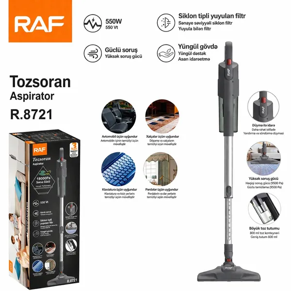 Vertikal tozsoran RAF R.8721 550W — tozsoranlar
