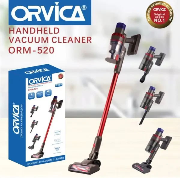 Simsiz vertikal tozsoran Orvica ORM-520 TX 0.8 l toz qabı, 3 başlıq — tozsoranlar