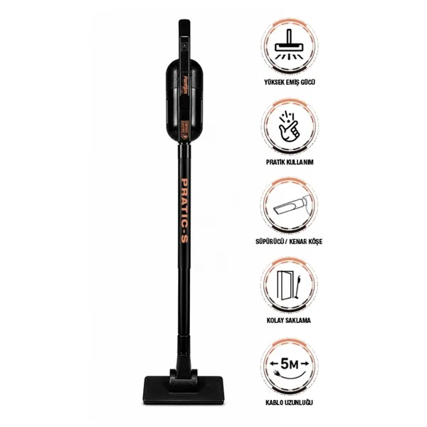 Vertikal tozsoran Fantom Pratik EH.121000 500W Black — tozsoranlar