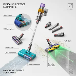 Vertikal tozsoran Dyson V15S SV47 Submarin