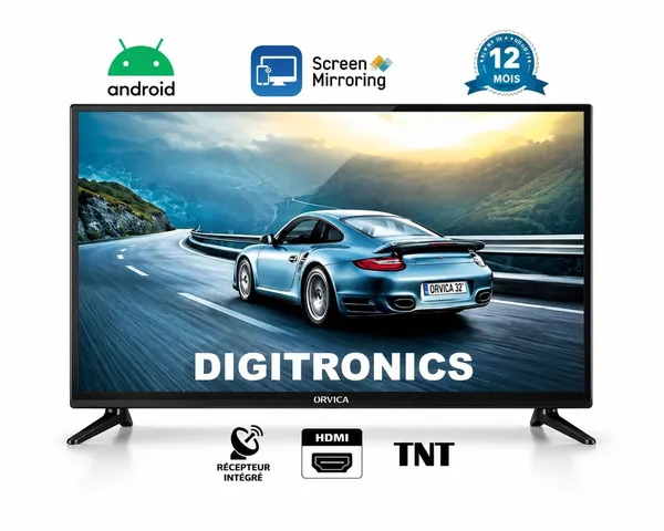 Orvica 43 HCU43HCU_OR Black — televizorlar
