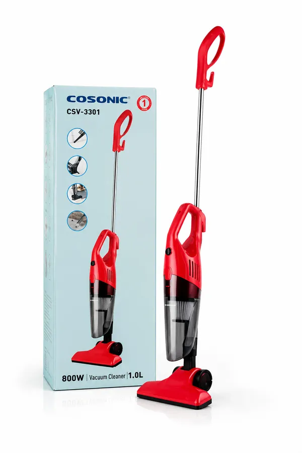 Vertikal tozsoran Cosonic CSV-3301, simsiz, quru, 800 Vt, qırmızı/qara — tozsoranlar
