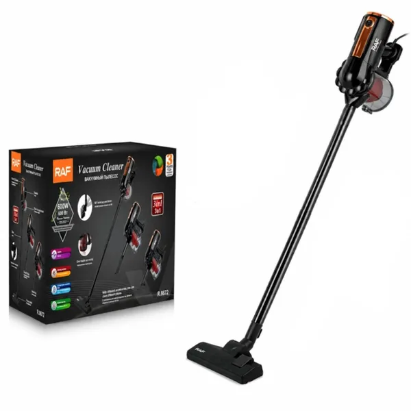 Vertikal tozsoran RAF RAF8672 600 W quru qara-narıncı — tozsoranlar