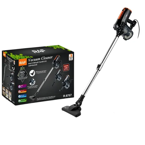 Vertikal tozsoran RAF RAF8767 600 W quru qara — tozsoranlar