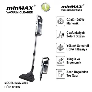 Vertikal tozsoran MinMax MMV-3305 simsiz quru 1200 W qara-gümüşü