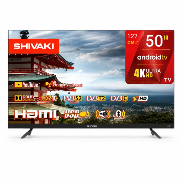Shivaki 50 düym 4K+HDR Smart TV LCD (LED) — televizorlar