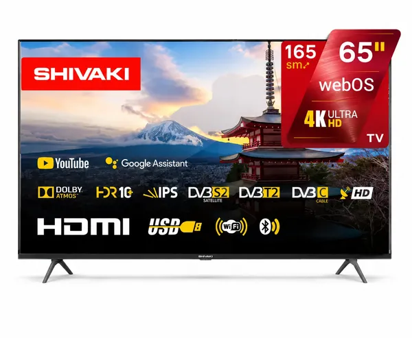 Shivaki S65MUA800 65 düym 4K+HDR Smart TV LCD (LED) — televizorlar