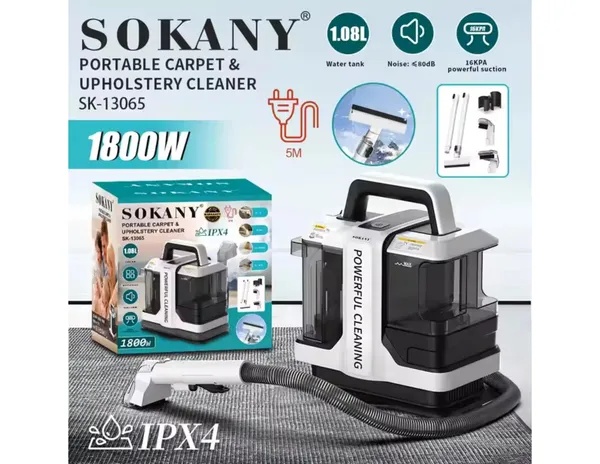 Yuyucu tozsoran Sokany SK-13065 1800 W 1 l nəm və quru təmizləmə üçün — tozsoranlar